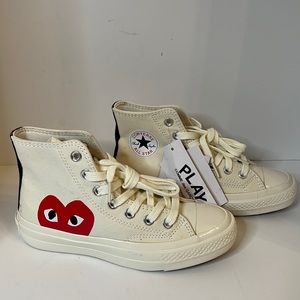NWT CONVERSE WHITE ALL STAR HIGH TOP SNEAKERS SZ 3 1/2